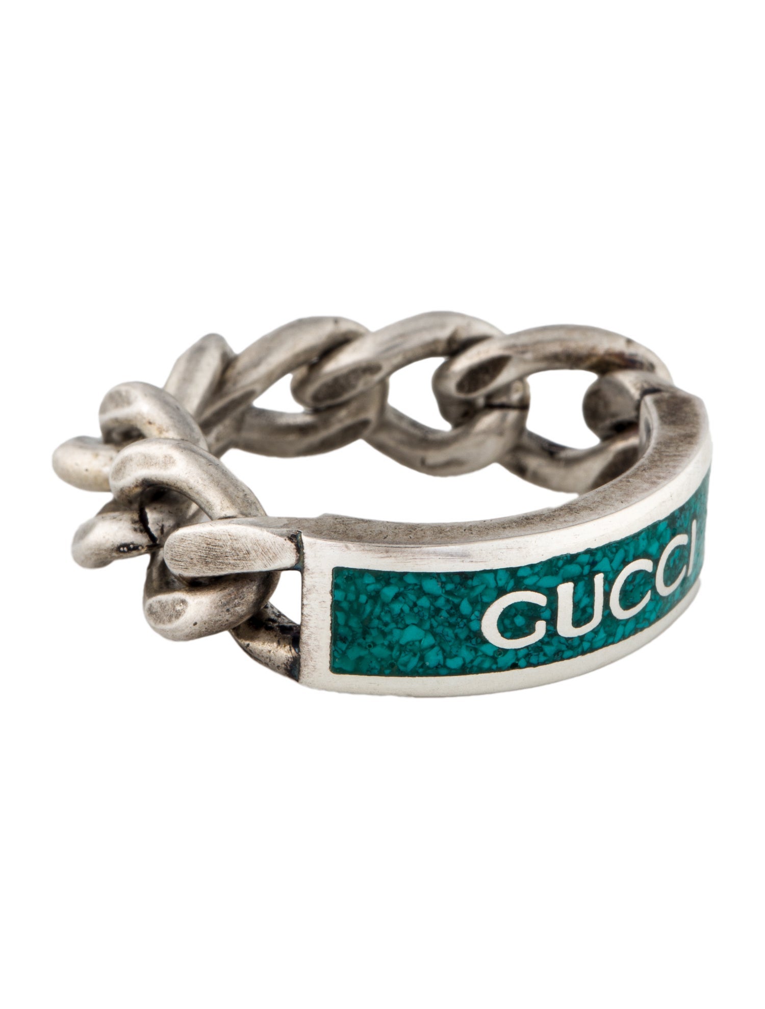 Gucci Enamel Logo Chain Band